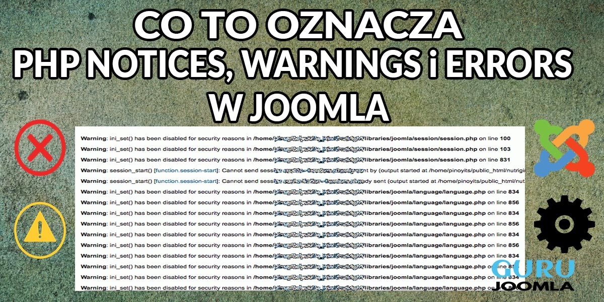 CO TO OZNACZA PHP NOTICES, WARNINGS i ERRORS W JOOMLA