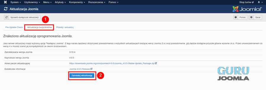 migracja joomla 3 10 do joomla 4 krok 5
