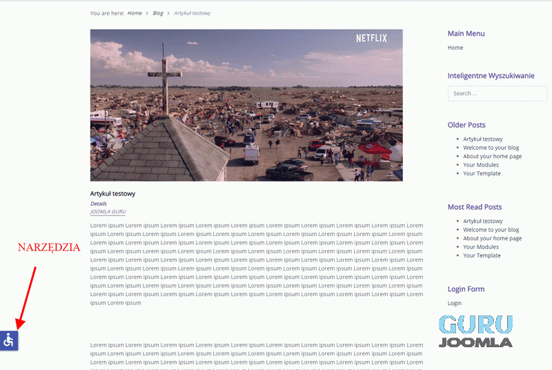 joomla 4 dostępność cyfrowa dostępne front 