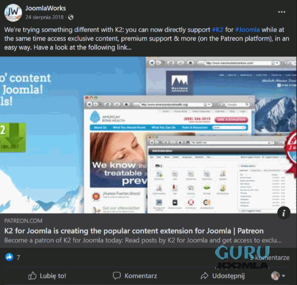 k2 patreon joomlaguru pl