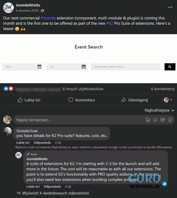 k2 pro joomlaguru pl