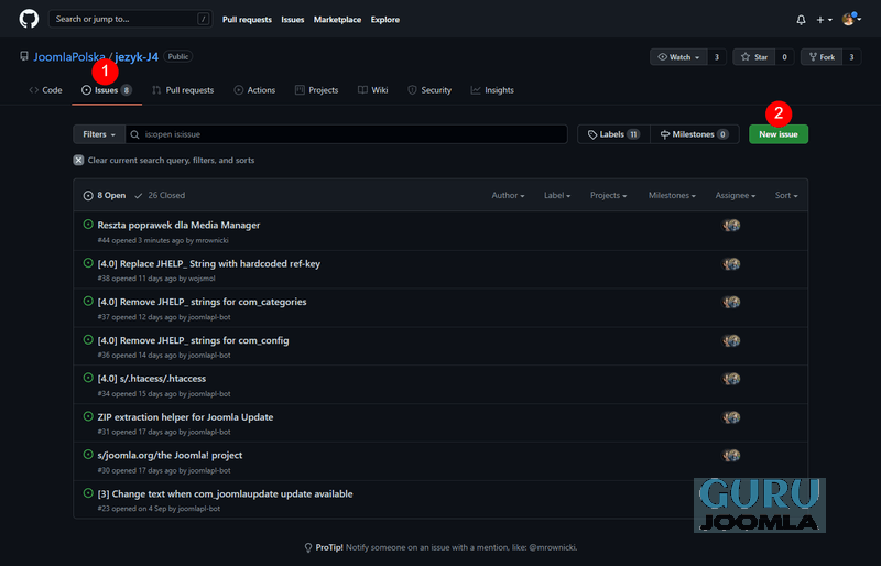 poprawki tlumaczenia github zglaszanie J4