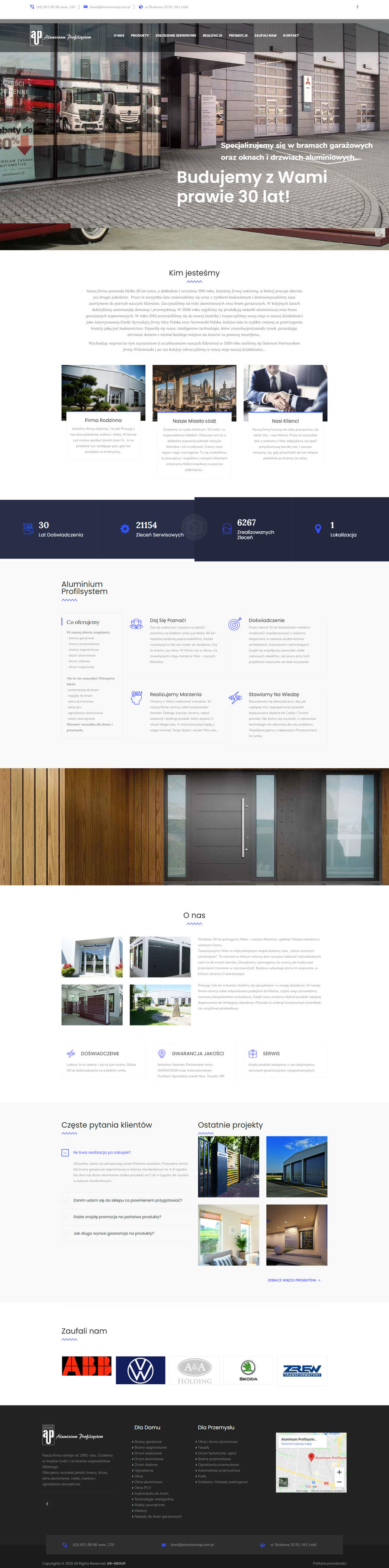 aluminiumap.com.pl - wykonanie strony 