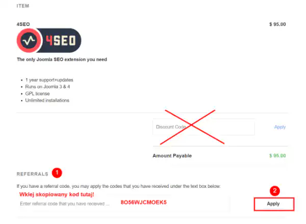 4SEO weeblr.com kod znizkowy minus dwadziescia procent joomlaguru