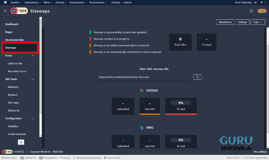 4seo zaplecze mapa strony Joomla