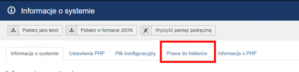 prawa do folderów w systemie Joomla!