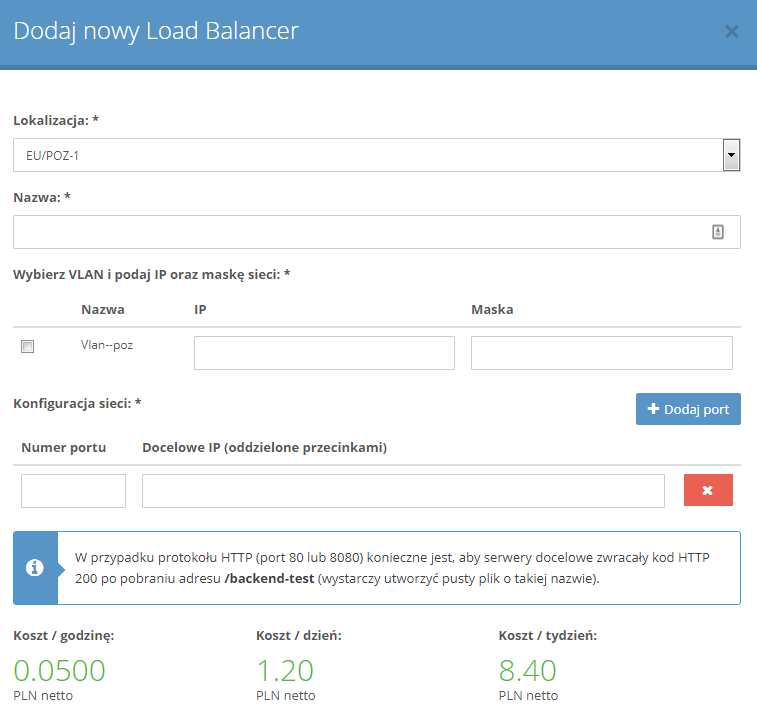 e24cloud loadbalancer