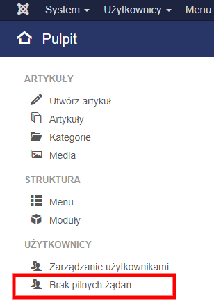 joomla3 9 beta narzedzia prywatnosci widget