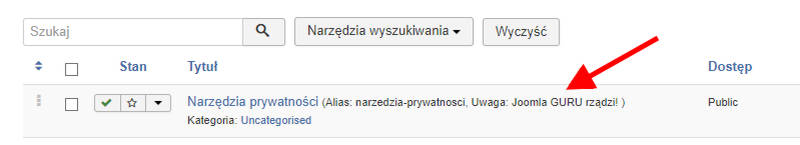 joomla3 9 beta notatki artykuly