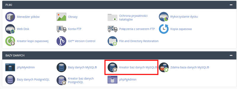 krok2 kreator baz danych