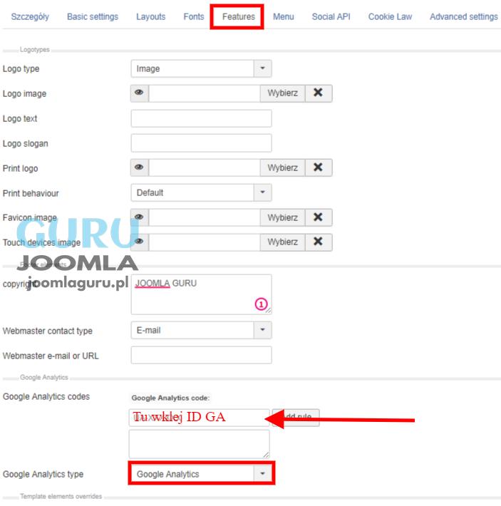 gk graven dodawanie kodu google analitycs