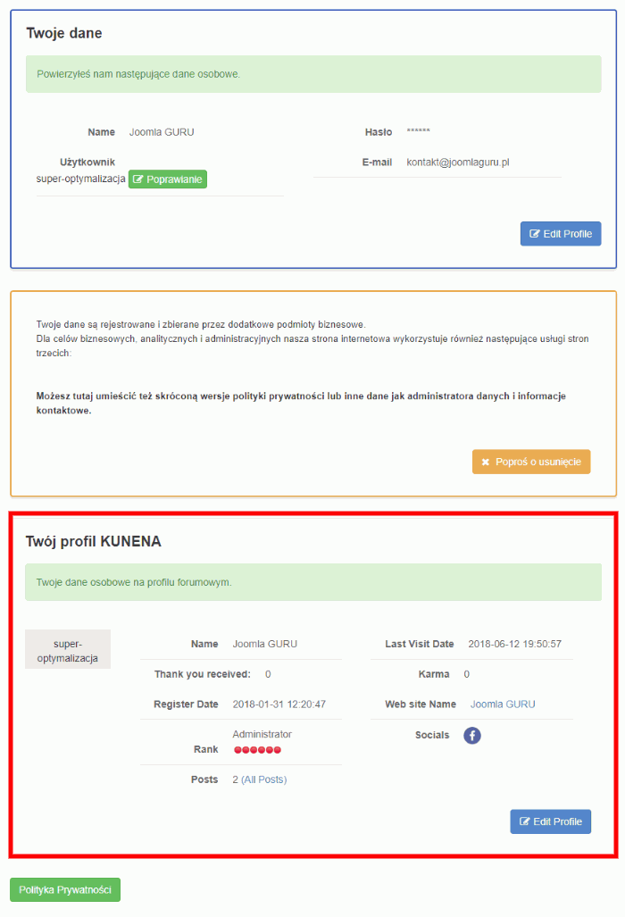 ja gdpr front integracja kunena