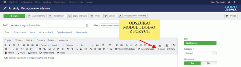 artykul nowy dodaj modul