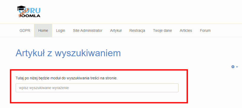 artykul z modulem front