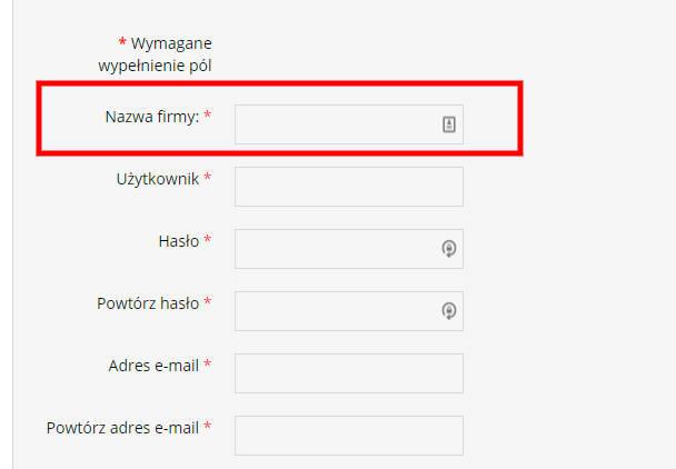 zmian nazwy formularz rejestracyjny - Joomla