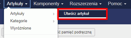 utworz artykul