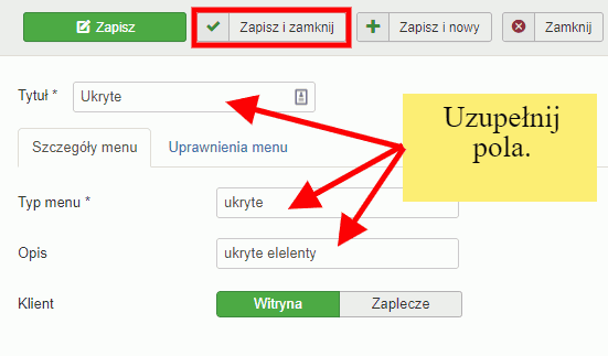 nowe specjalne menu