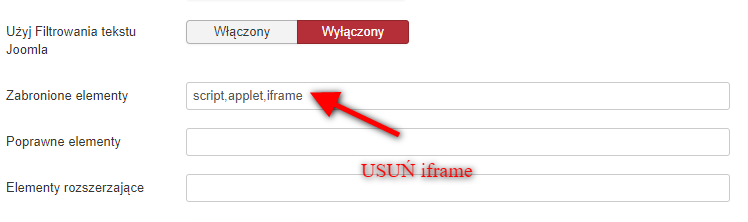 tinymce konf iframe