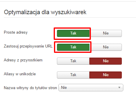 Pozbywamy się z adresu index.php