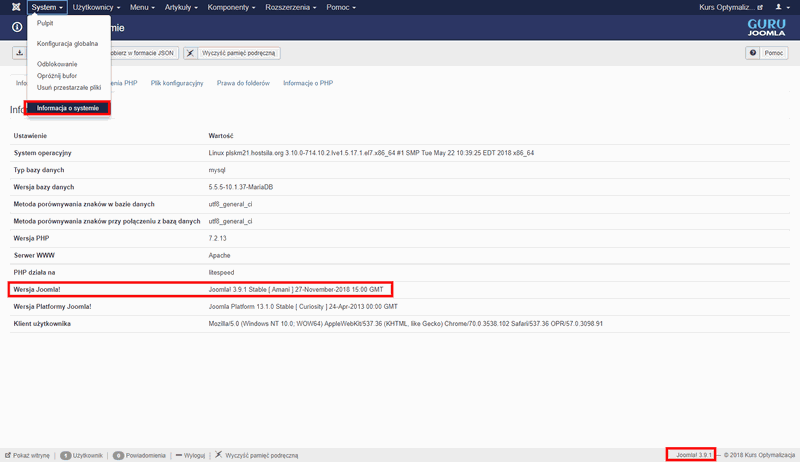 Joomla Version 3.x pl