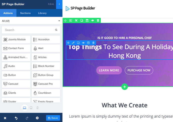 Joomla SP PageBuilder 2021 Joomla - Joomla budowanie stron