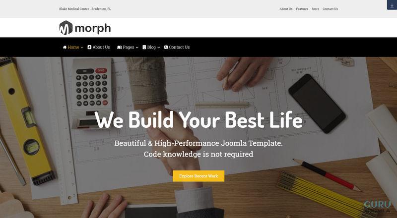 themexpert morph 2019 darmowy szablon dla joomla 3