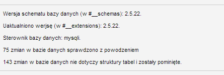 Instalacje  Baza danych